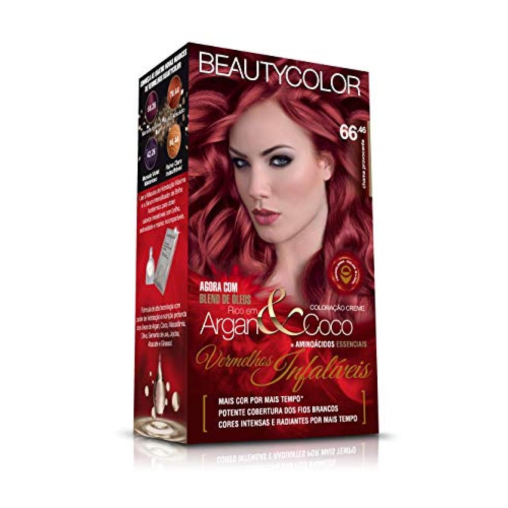 Tinta Beauty Color Kit Vi 66.46 Chama Provocante Vermelhos Infalíveis