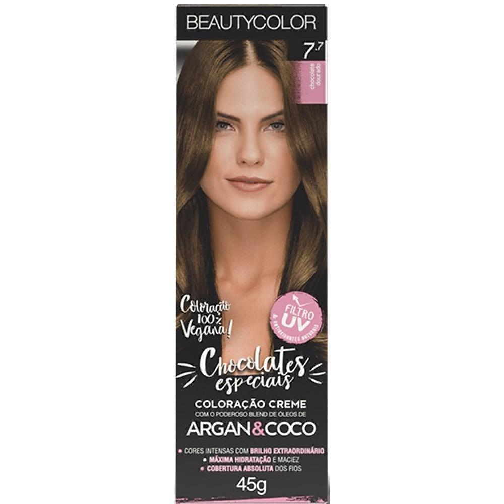 Tinta Beauty Color Kit 7.7 Chocolate dourado