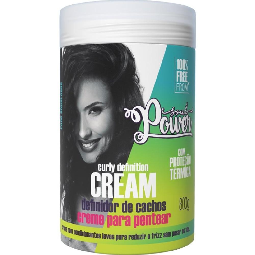 Creme de Pentear Force Soul Power 800ml Definidor de Cachos