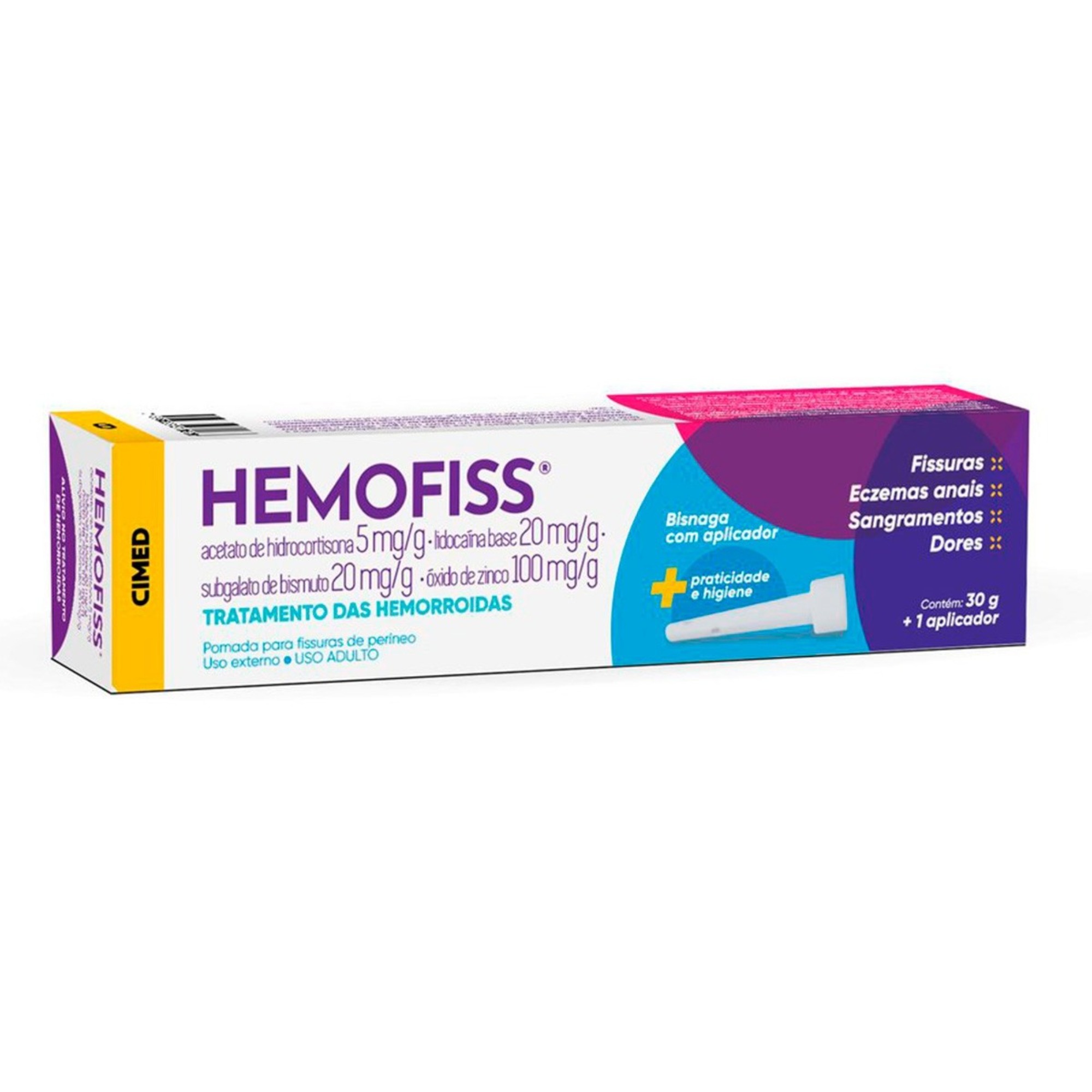 Hemofiss Pomada 30g com 10 Aplicadores