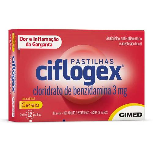 Ciflogex Cereja 12 Pastilhas