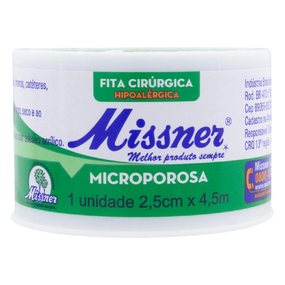 Micropore Missner 2.5cm x 4.5m Branca