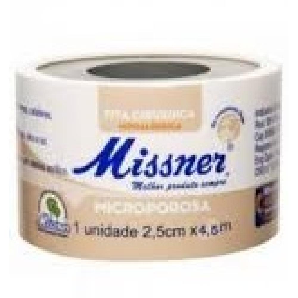 Fita Micropore Missner 2.5cx4.5m Bege
