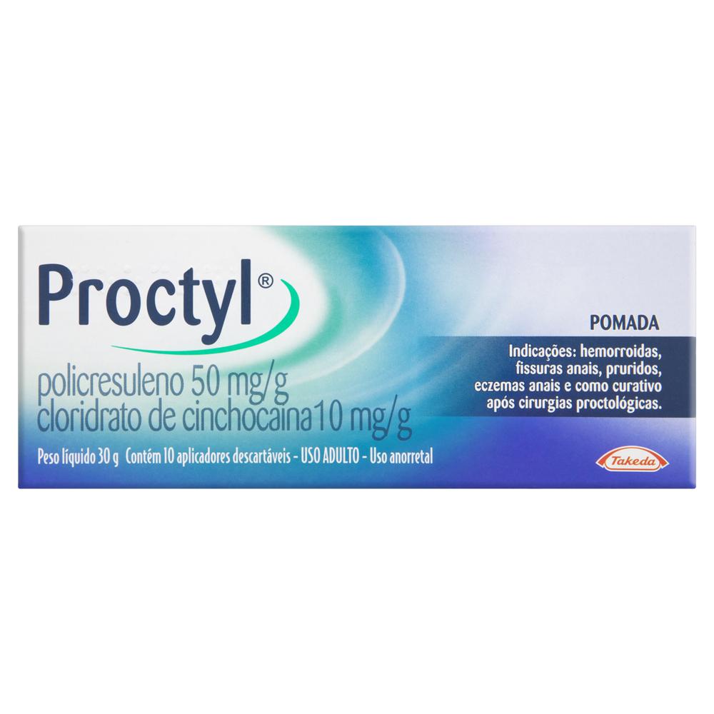Proctyl Pomada 30g + 10 Aplicadores