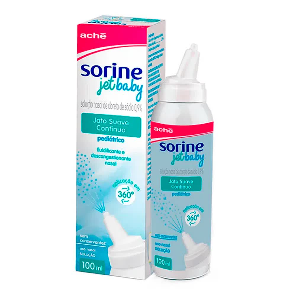 Sorine Jet Baby Solução Nasal 0,9% 100ml