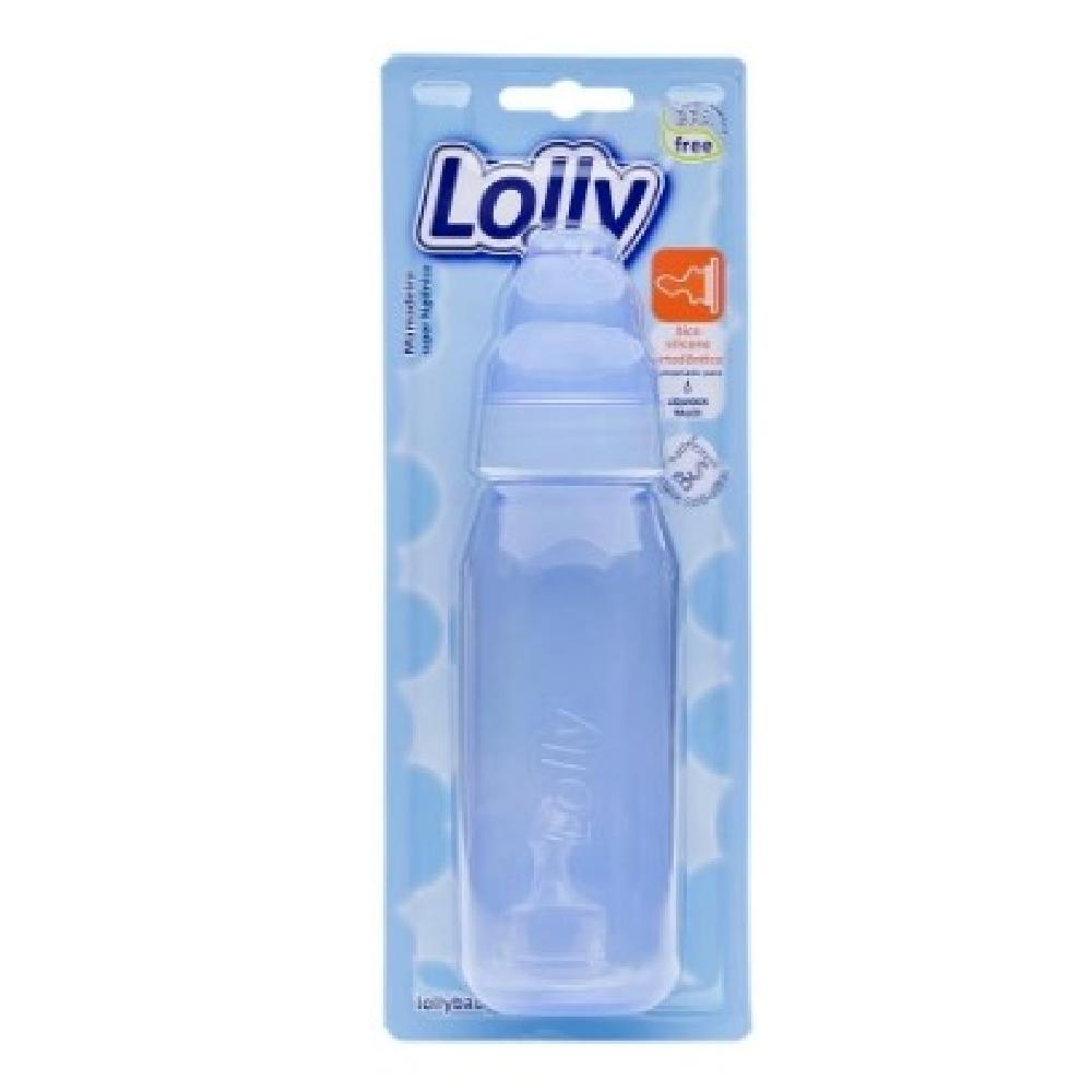 Mamadeira Lolly Clean Azul 220ml Ref 2662