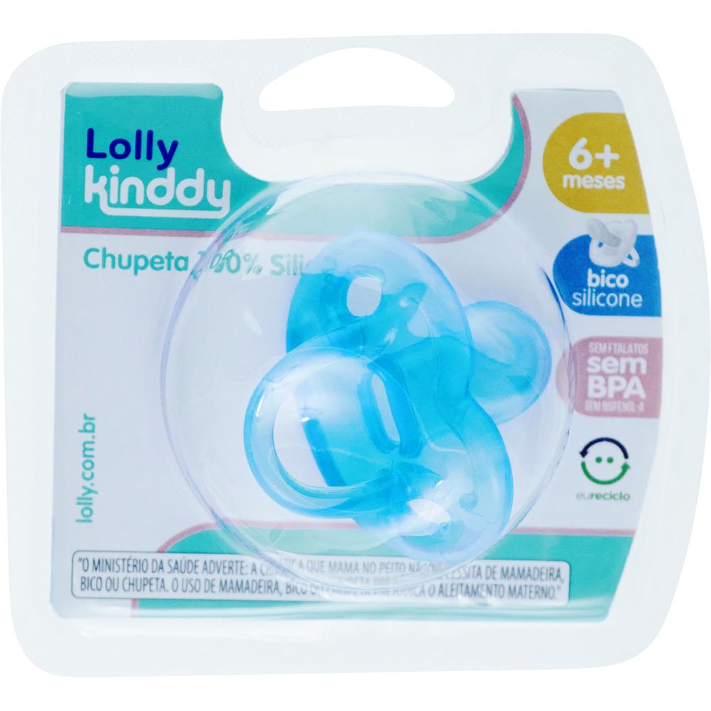 Chupeta Lolly Special 100% Silicone Azul