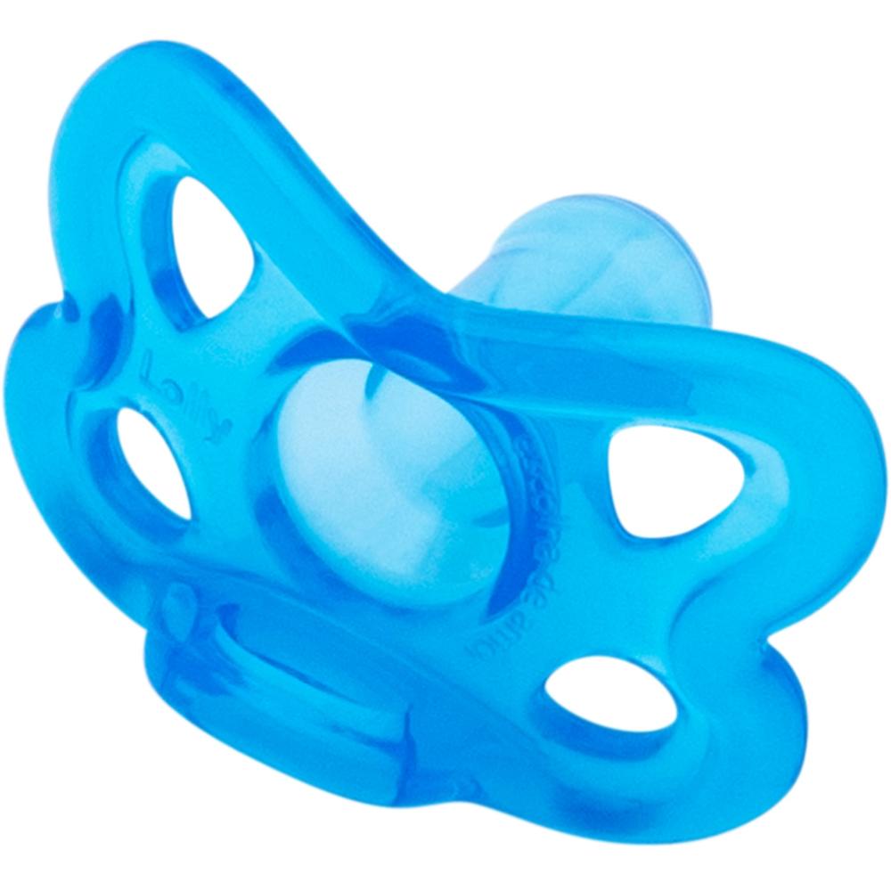 Chupeta Lolly 100% Silicone Ortodeontico Tamanho 2 Azul Ref 6112