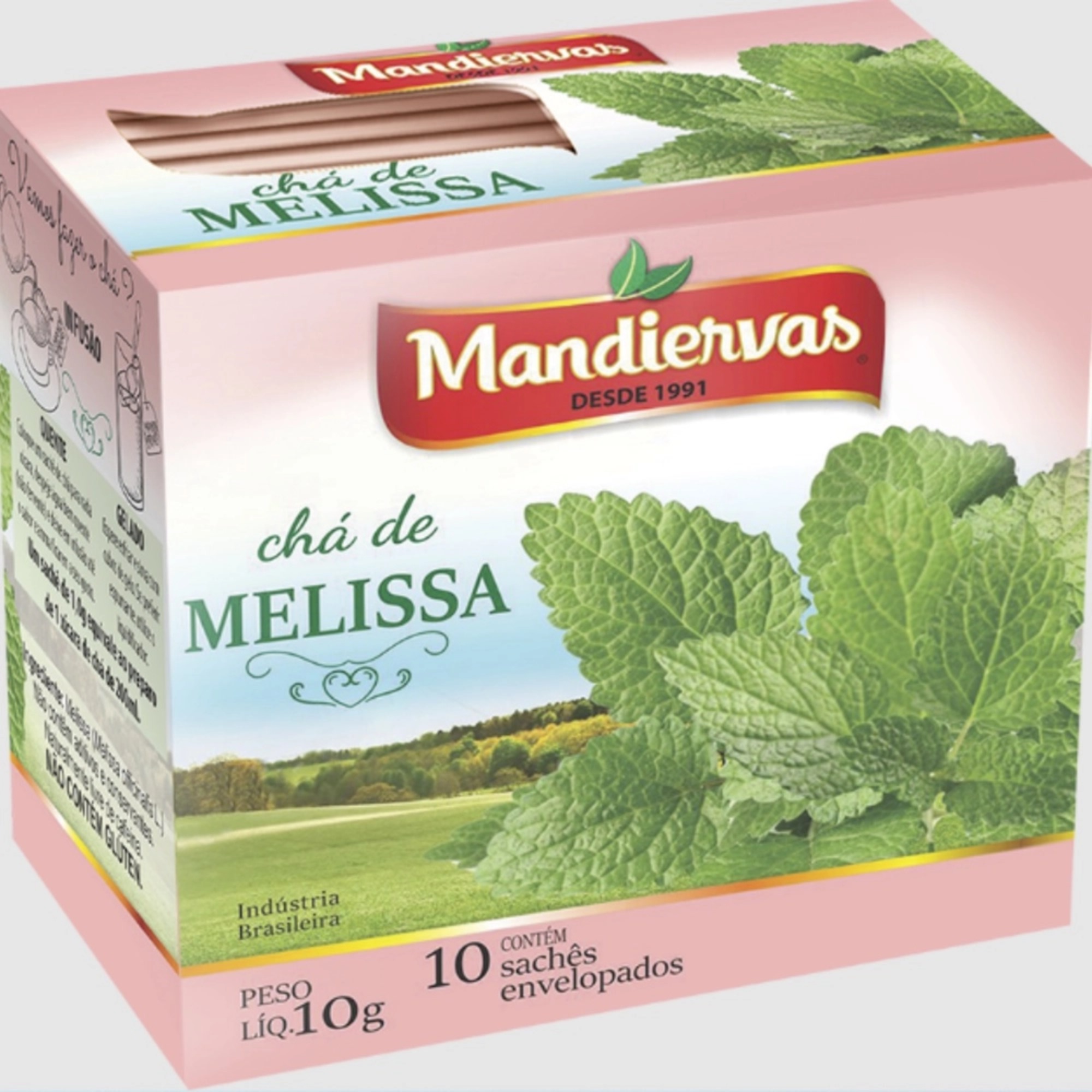 Chá Mandiervas Melissa Com 10 Saches