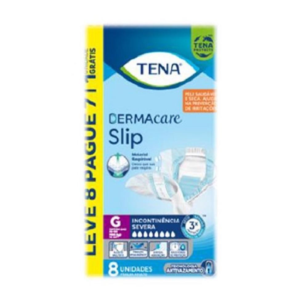 Fralda Geriatrica Tena Slip Dermacare G Leve8 Pague 7Un