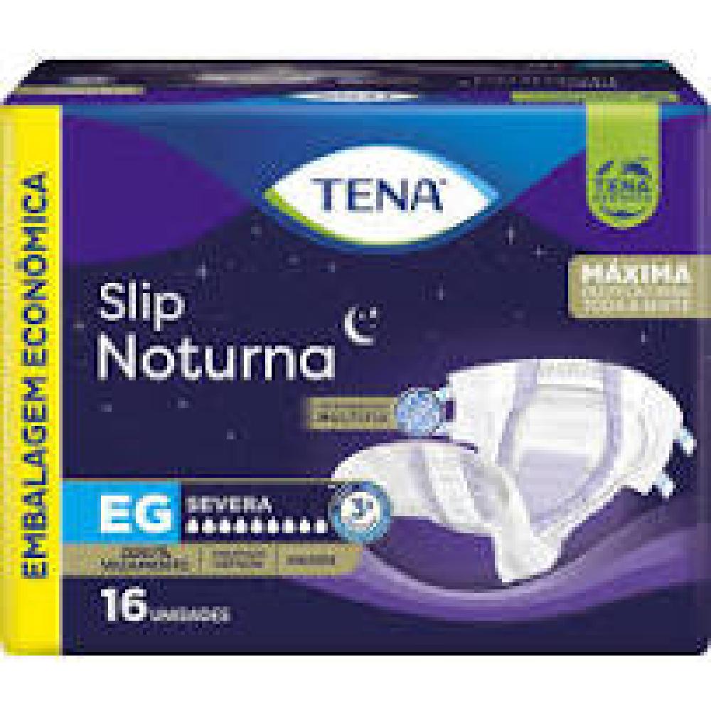 Fralda Geriátrica Tena Slip Noturna Eg 16Un