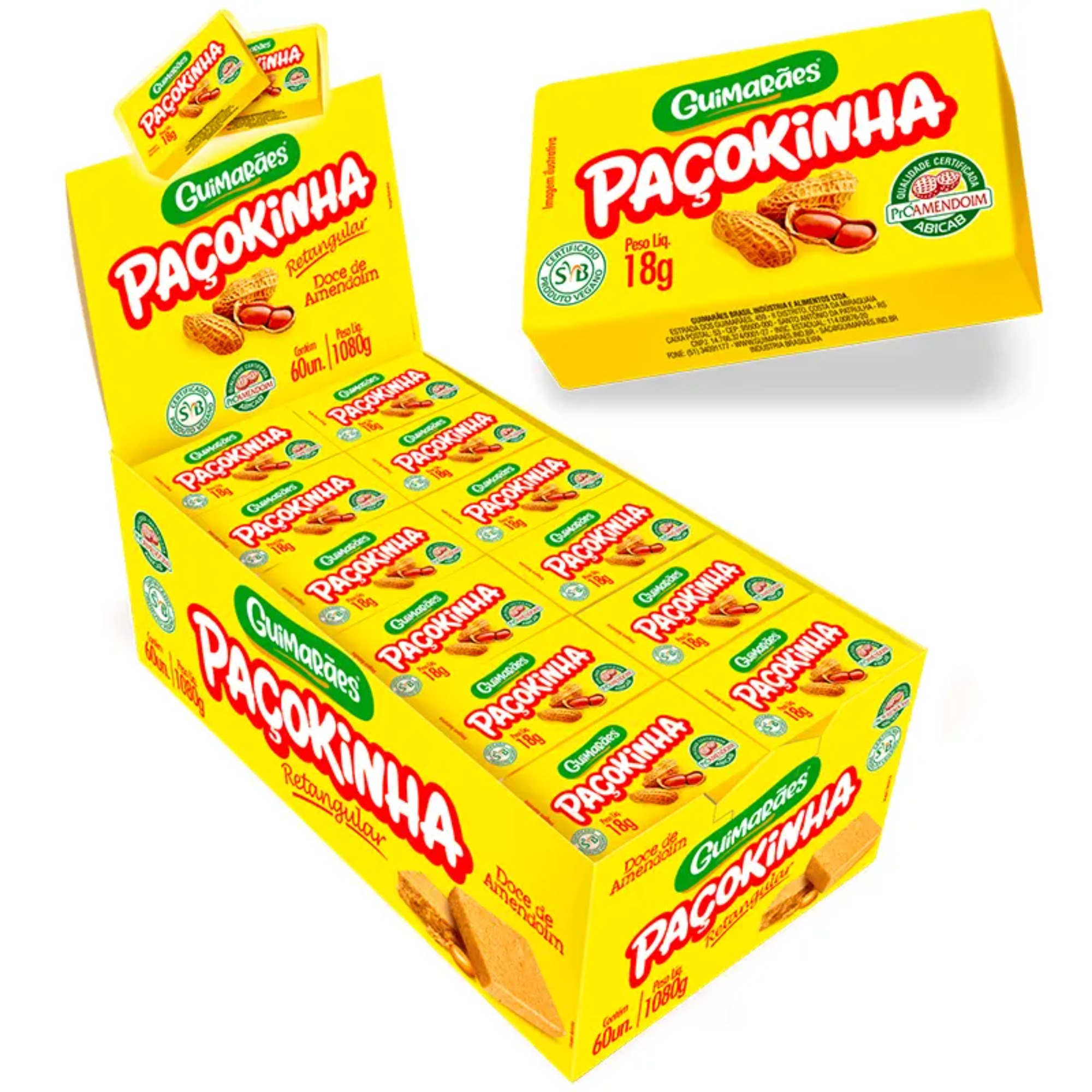 Pacokinha de Amendoim Guimarães 18g