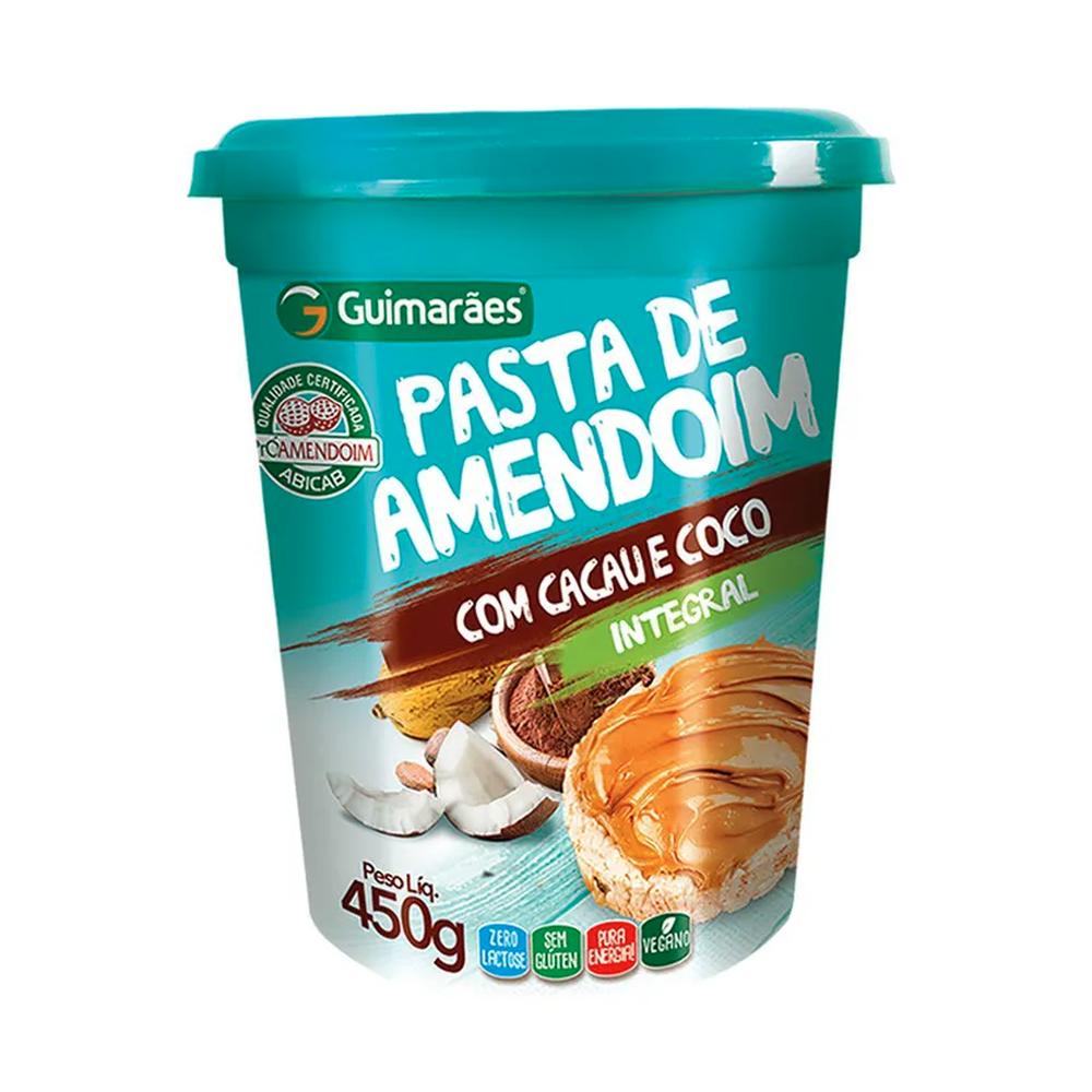 Pasta de Amendoim Guimarães 450g Cacau e Côco