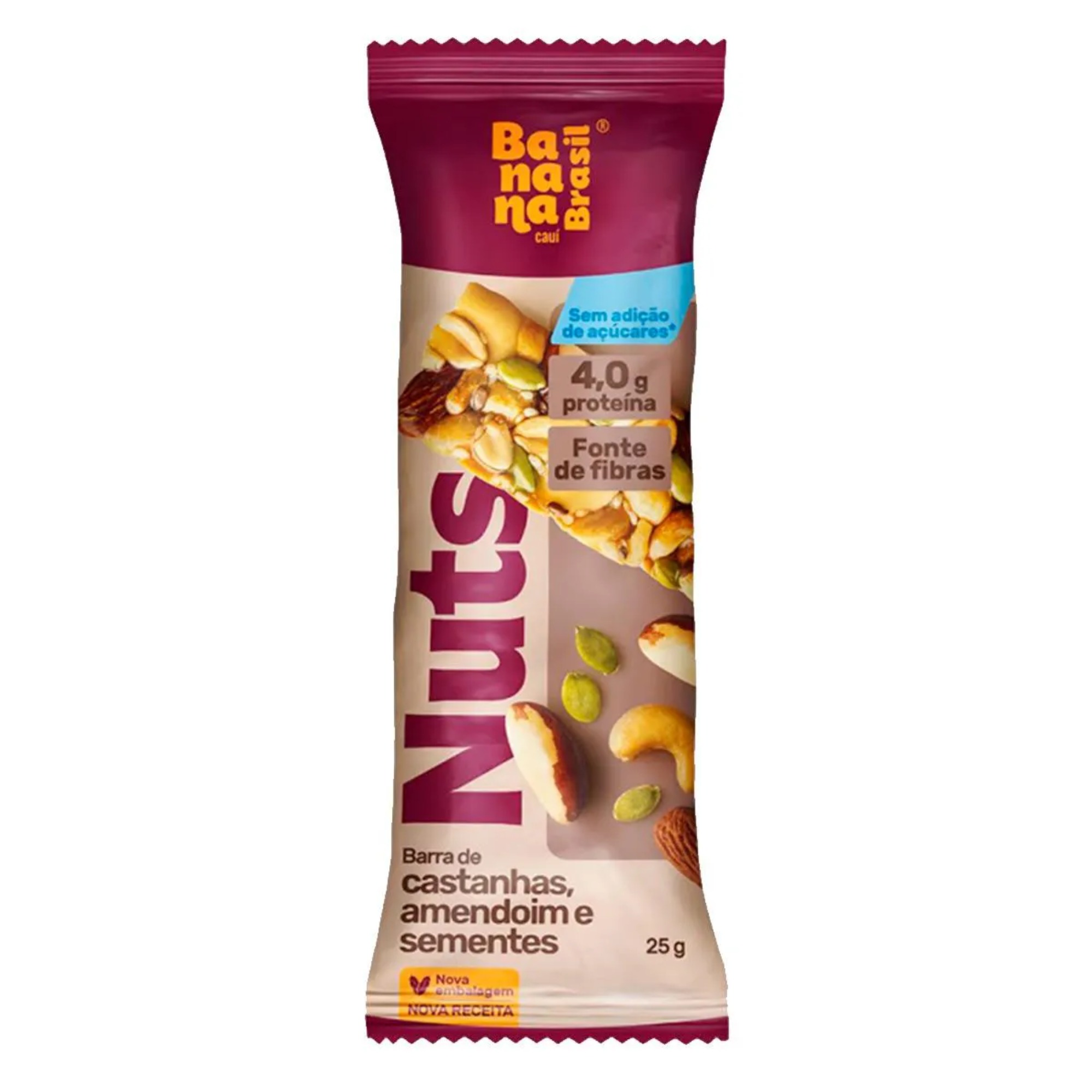 Barra de Cereal Nuts 25g com Sementes