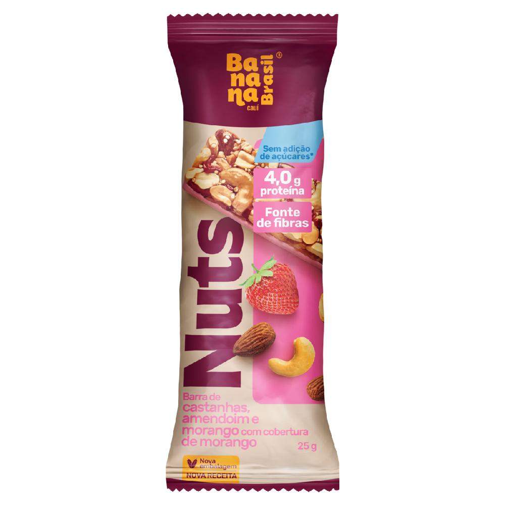 Barra de Cereal Nuts 25g com Morango