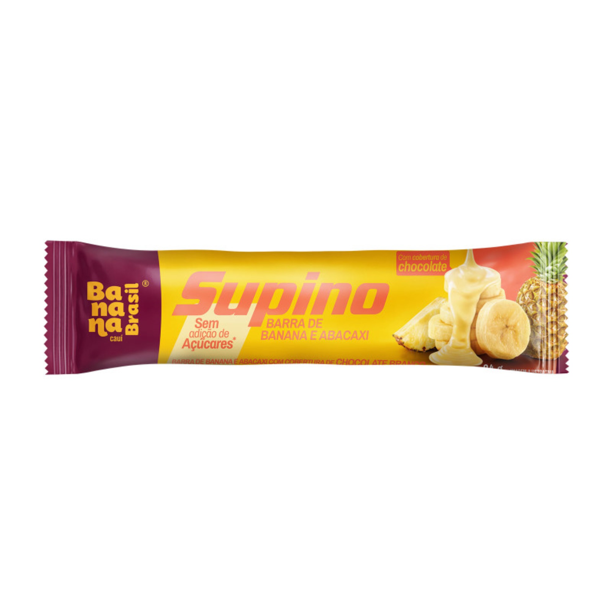 Barra de Banana Supino 24g Zero com Abacaxi