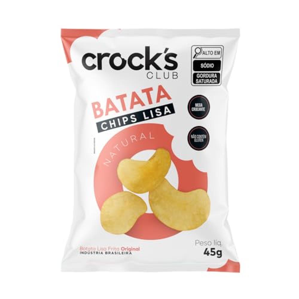 Crocks Club Batatas Chips 45G Natural