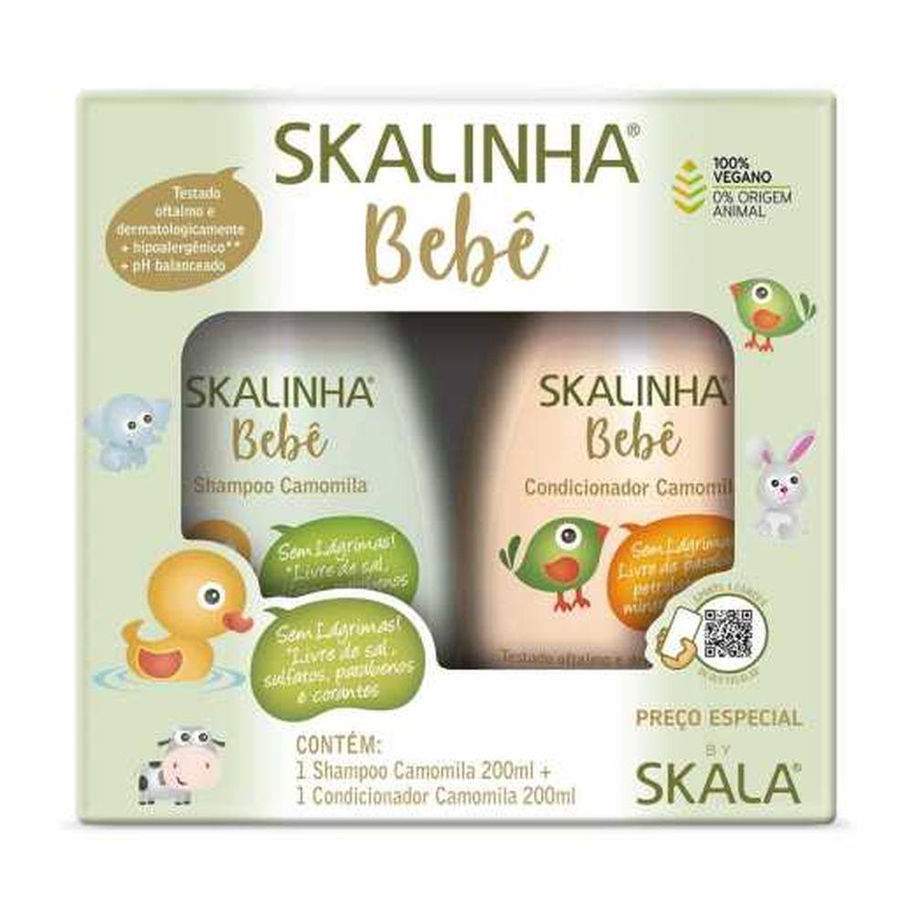 Kit Shampoo+Condicionador Infantil Skalinha Camomila 200ml