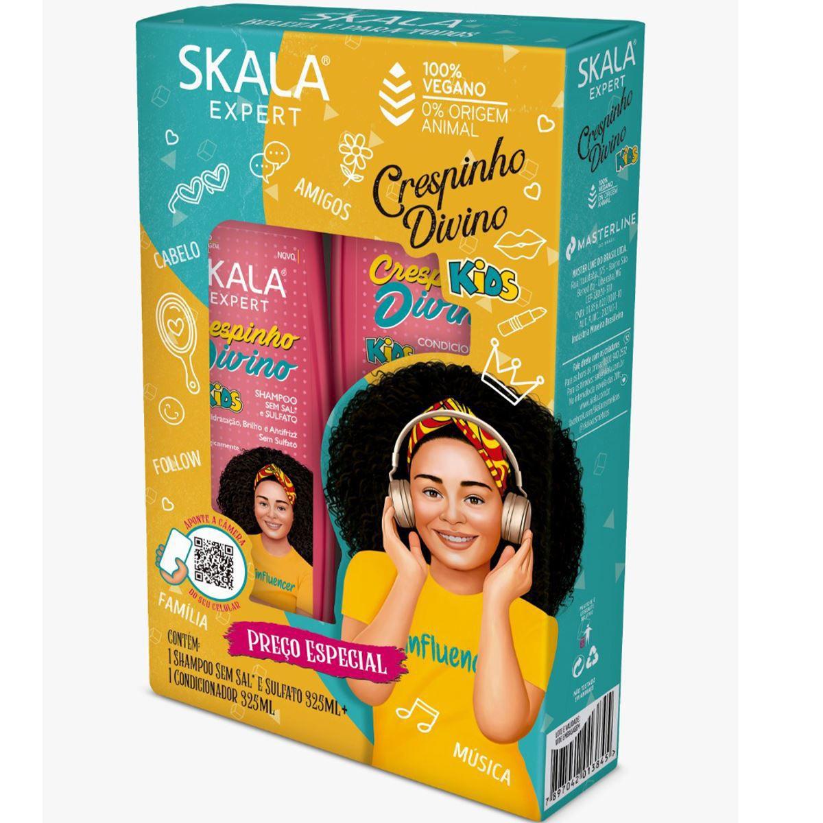 Kit Skala Infantil Crespinho Divino Shampoo 325ml + Condicionador 325ml
