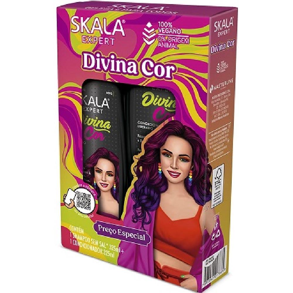 Kit Shampoo+Condicionador Skala 325ml Divina Cor