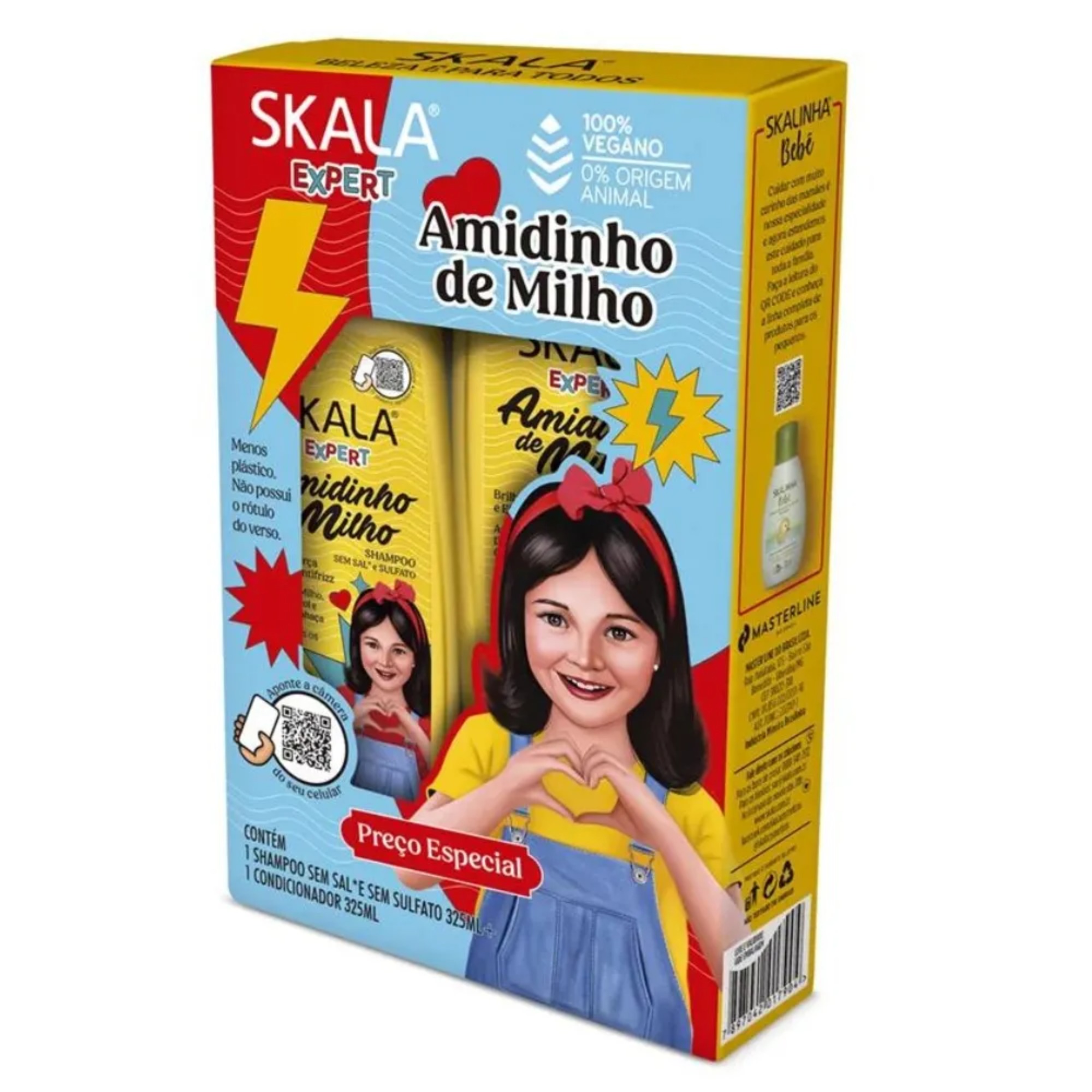 Kit Shampoo+Condicionador Skala 325ml Amidinho de Milho