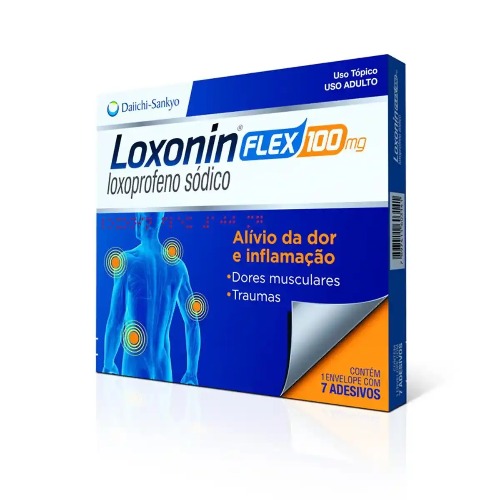 Loxonin Flex 100mg Com 7 Envelopes Adesivos
