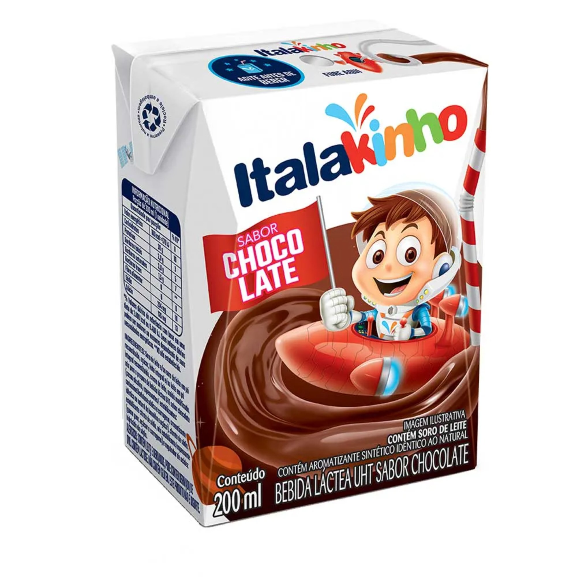 Achocolatado Liquido Italakinho 200ml