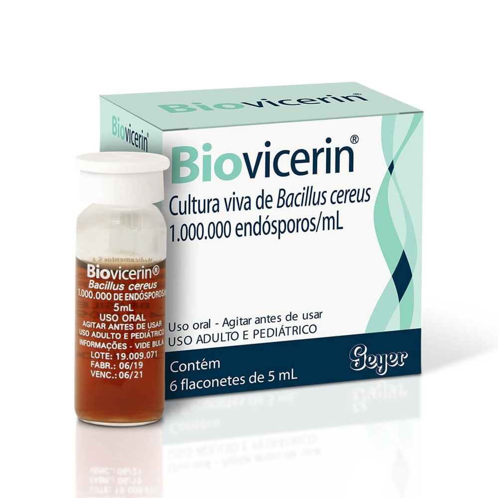 Biovicerin Com 6 Flaconetes De 5ml Cada