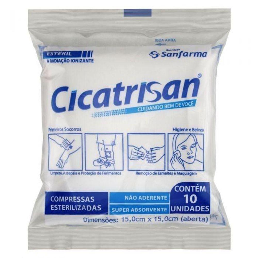 Compressa Cicatrisan Não Aderente 10 Unidades