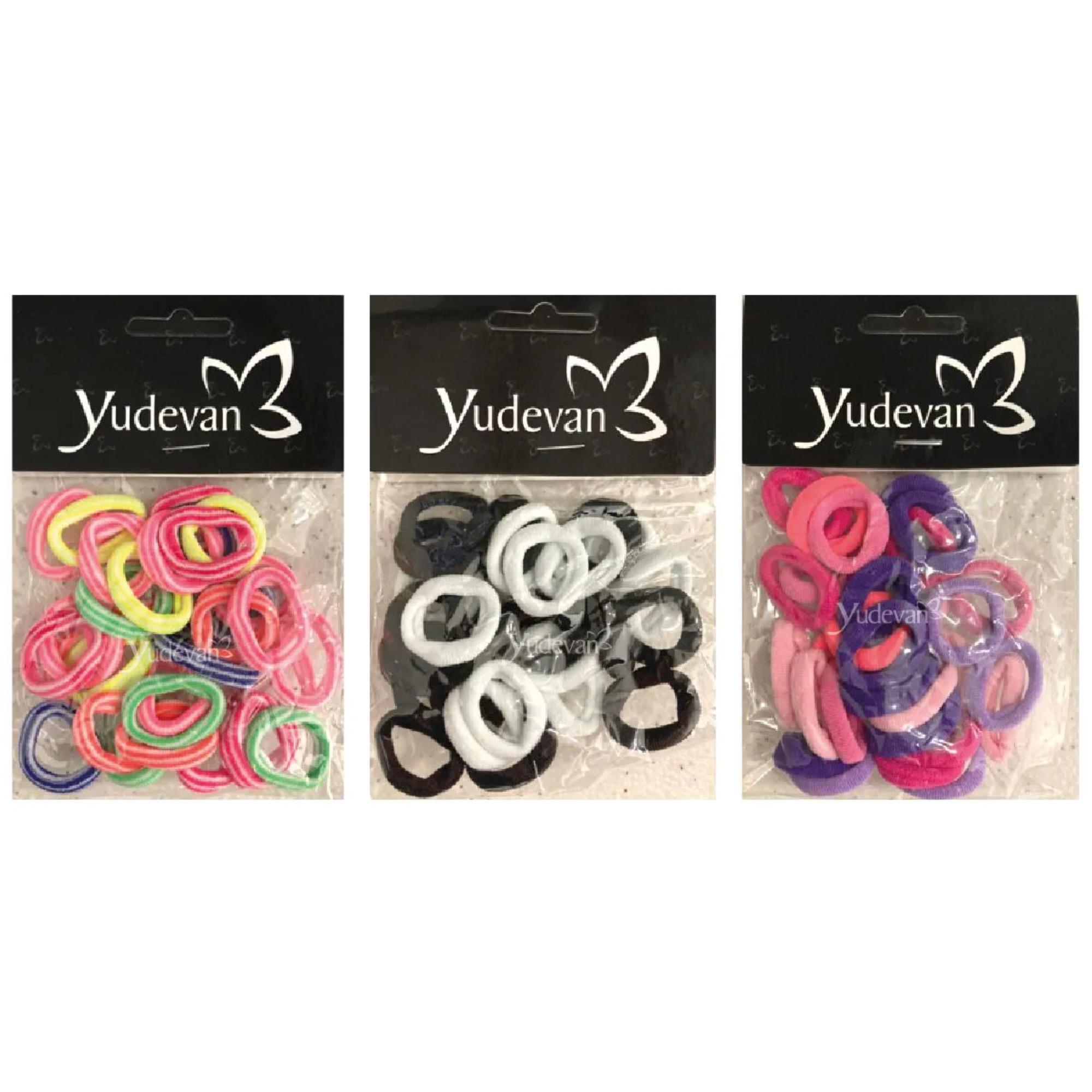 Elastico de Cabelo Yudevan Meia Coloridas com 30 Unidades