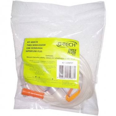 Kit Nebulizador Adulto G-Tech Super Flow Plus