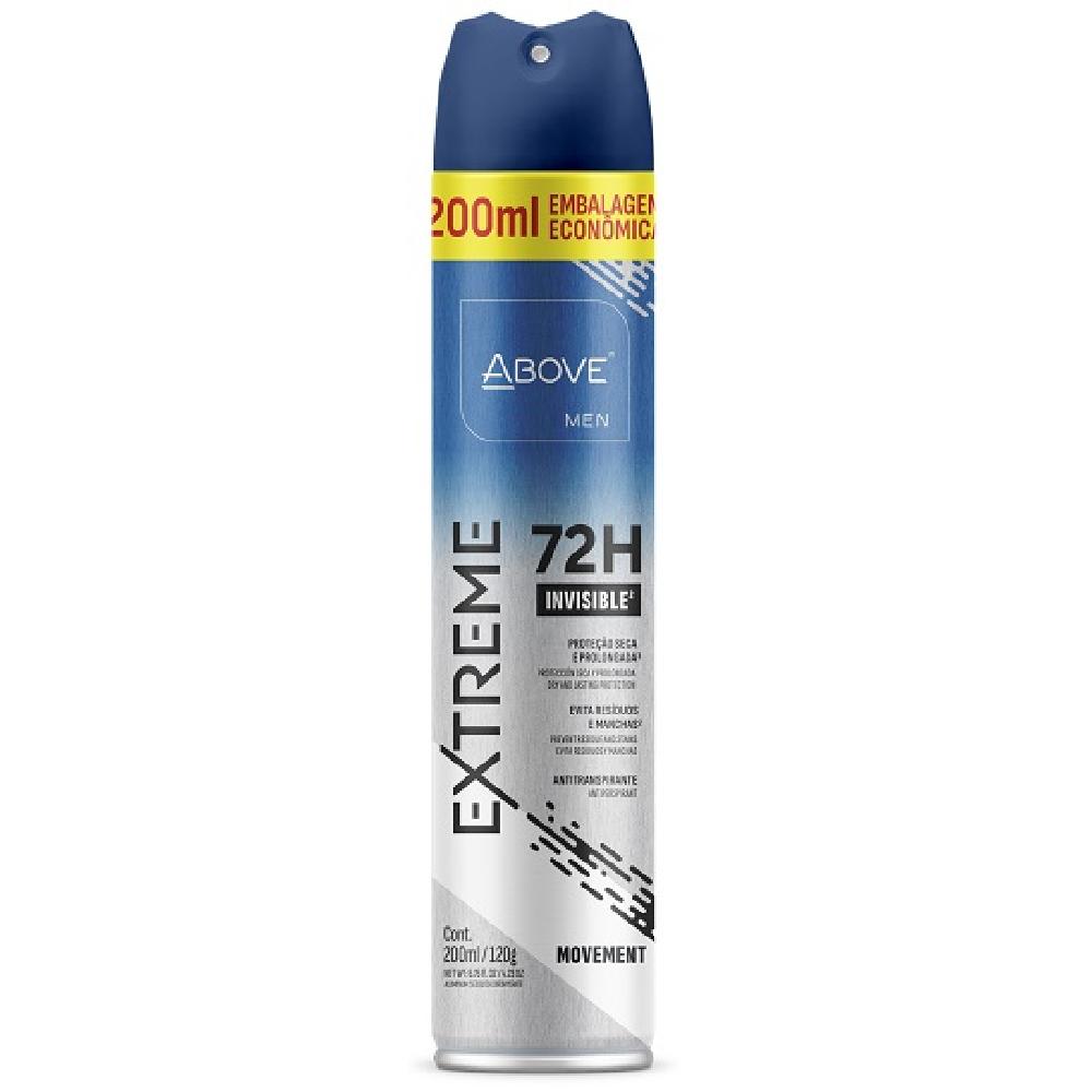 Desodorante Above Aerosol 200Ml Extreme 72H Movement