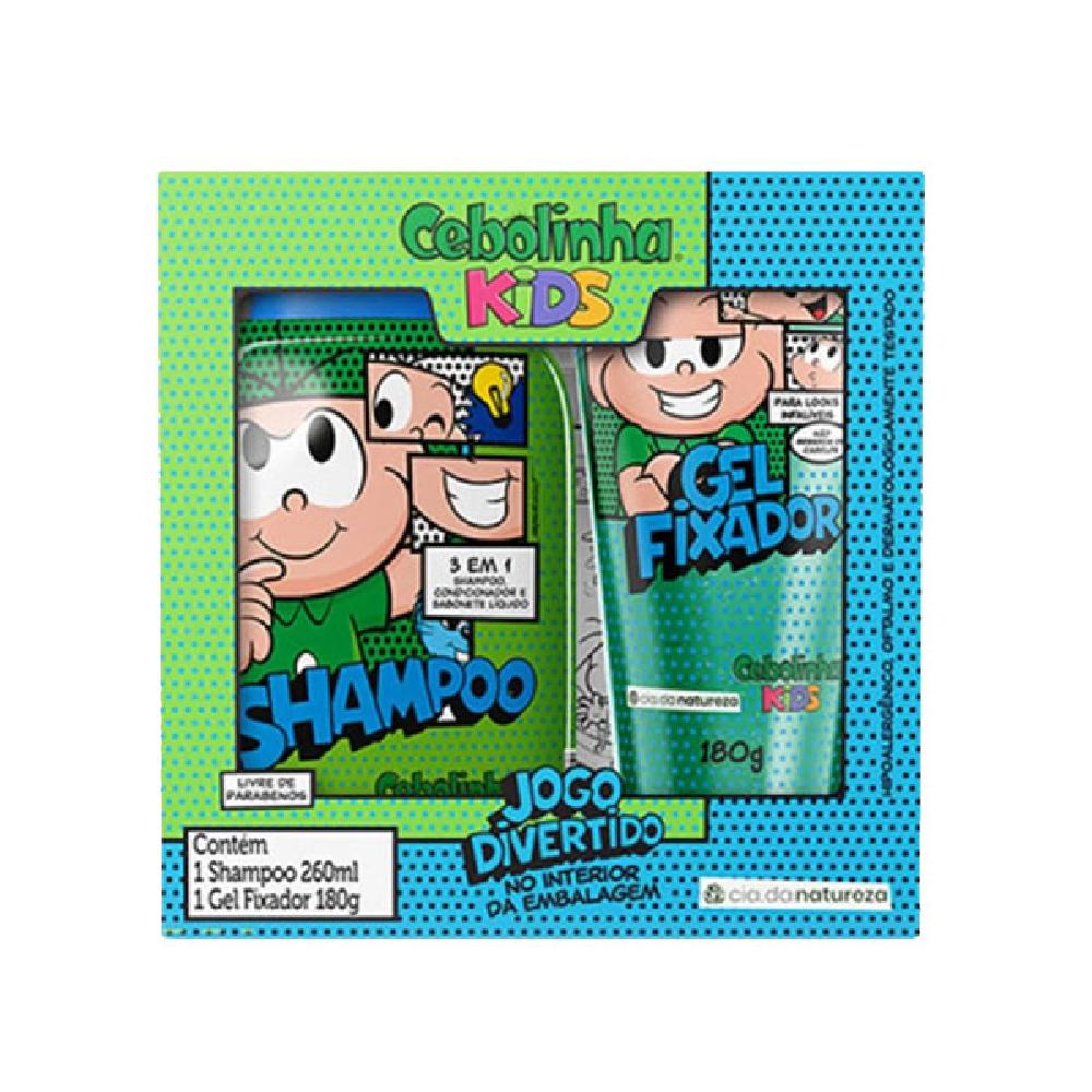 Kit Infantil Shampoo 260Ml E Gel 180Ml Cebolinha Com Jogo No Interior Da Embalagem