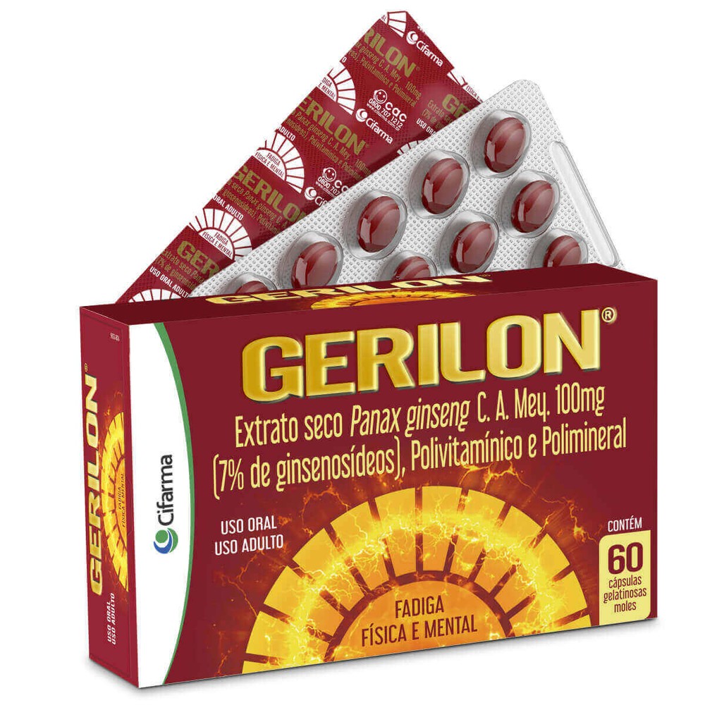 Gerilon Com 60 Cápsulas Gelatinosas Cifarma