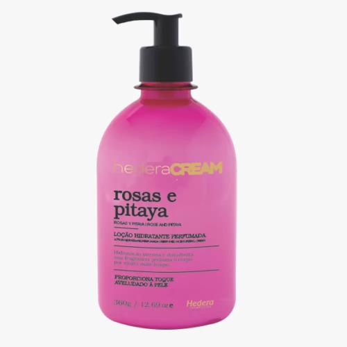Loção Hidratante Hedera Cream 360g Rosas E Pitaya