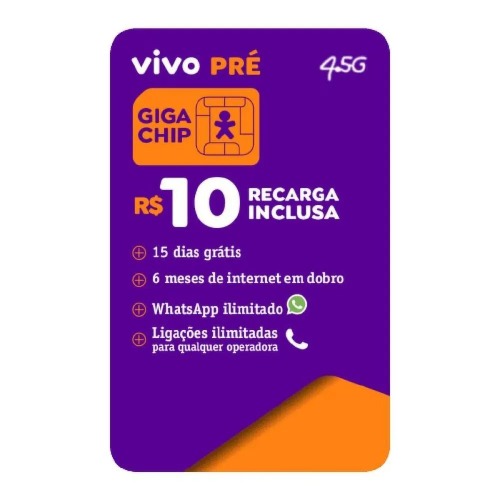 Chip Vivo com Recarga Inclusa