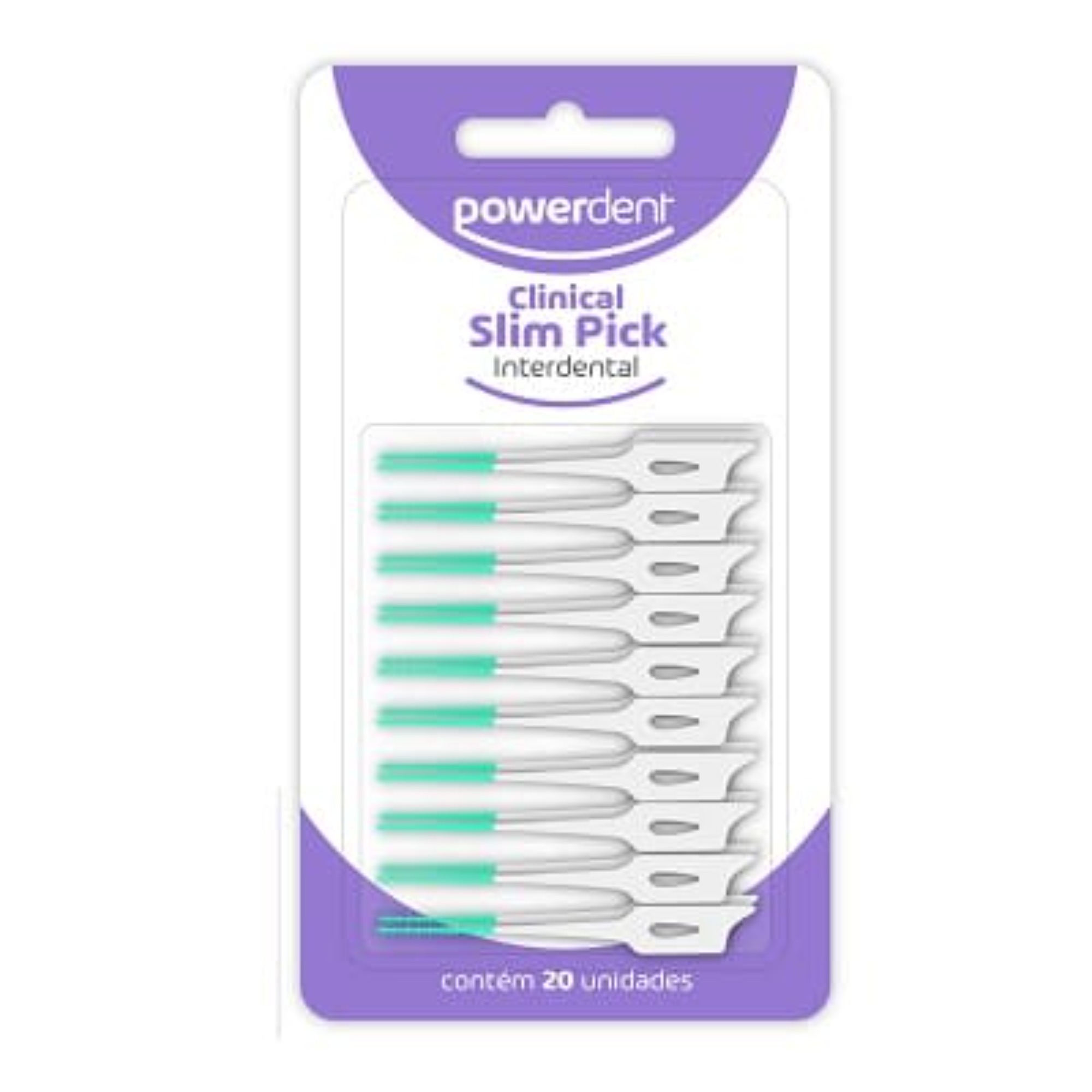 Escova Dental Powerdent Clinical Interdental Cilíndrica Slim Pick 10Un - Ref 2513