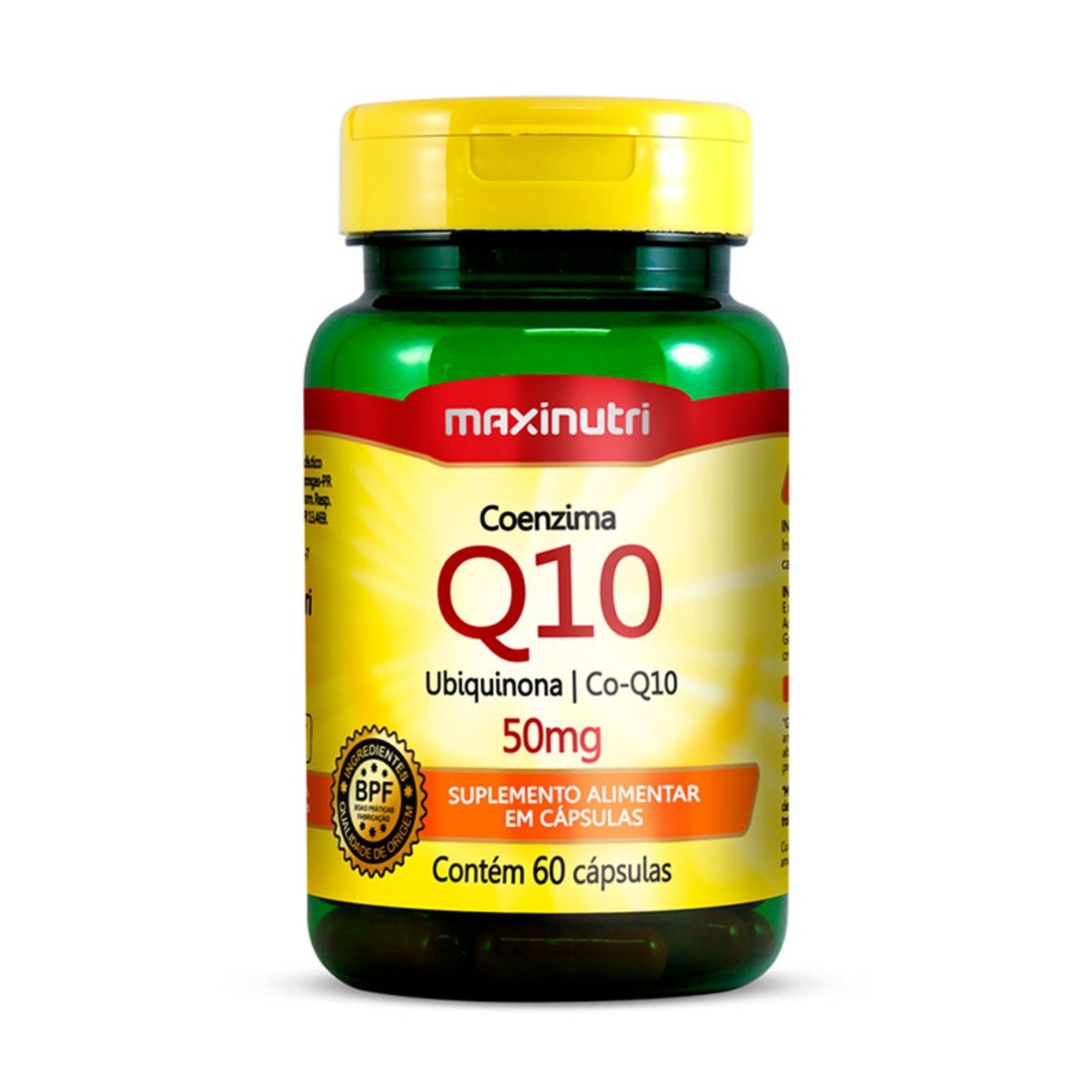 Coenzina Q10 50mg com 60 Cápsulas Maxinutri