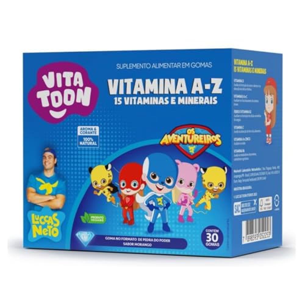 Vitatoon AZ com 30 Gomas Sabor Morango