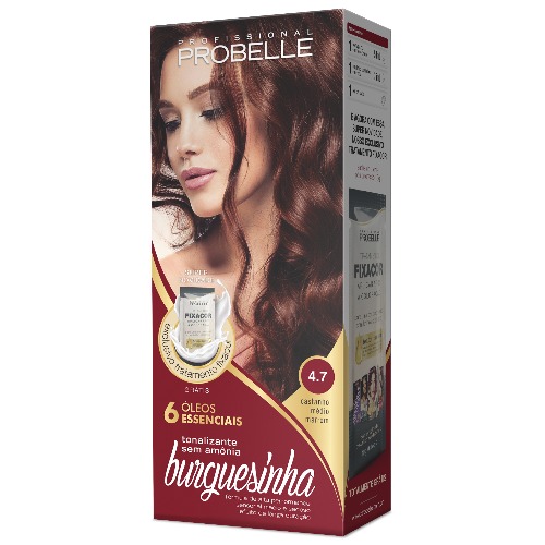 Tonalizante Burguesinha 4.7 Castanho Medio Marrom