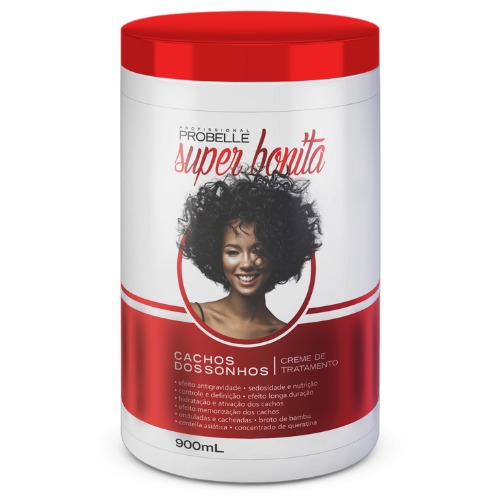 Creme De Tratamento Probelle Super Bonita 900Ml Cachos Dos Sonhos