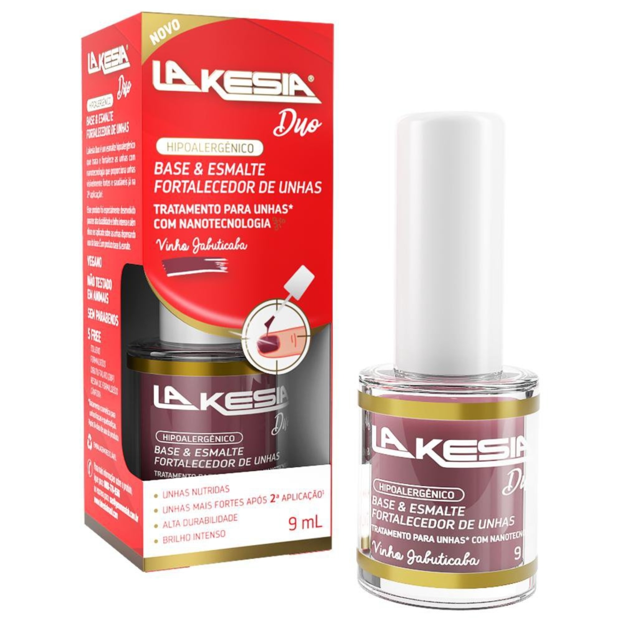 Esmalte La Kesia Duo 9ml Vinho Jabuticaba