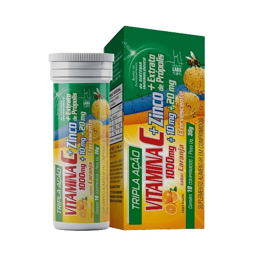 Vitamina C + Propolis 10Cp Health Labs