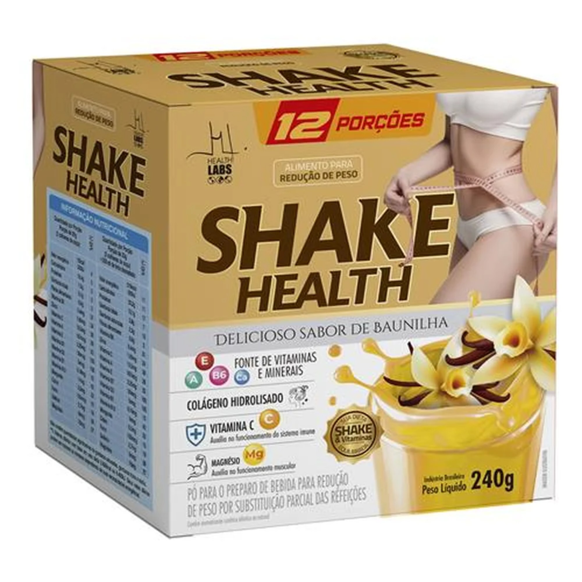 Shake Health 240g Sabor Baunilha Health Labs