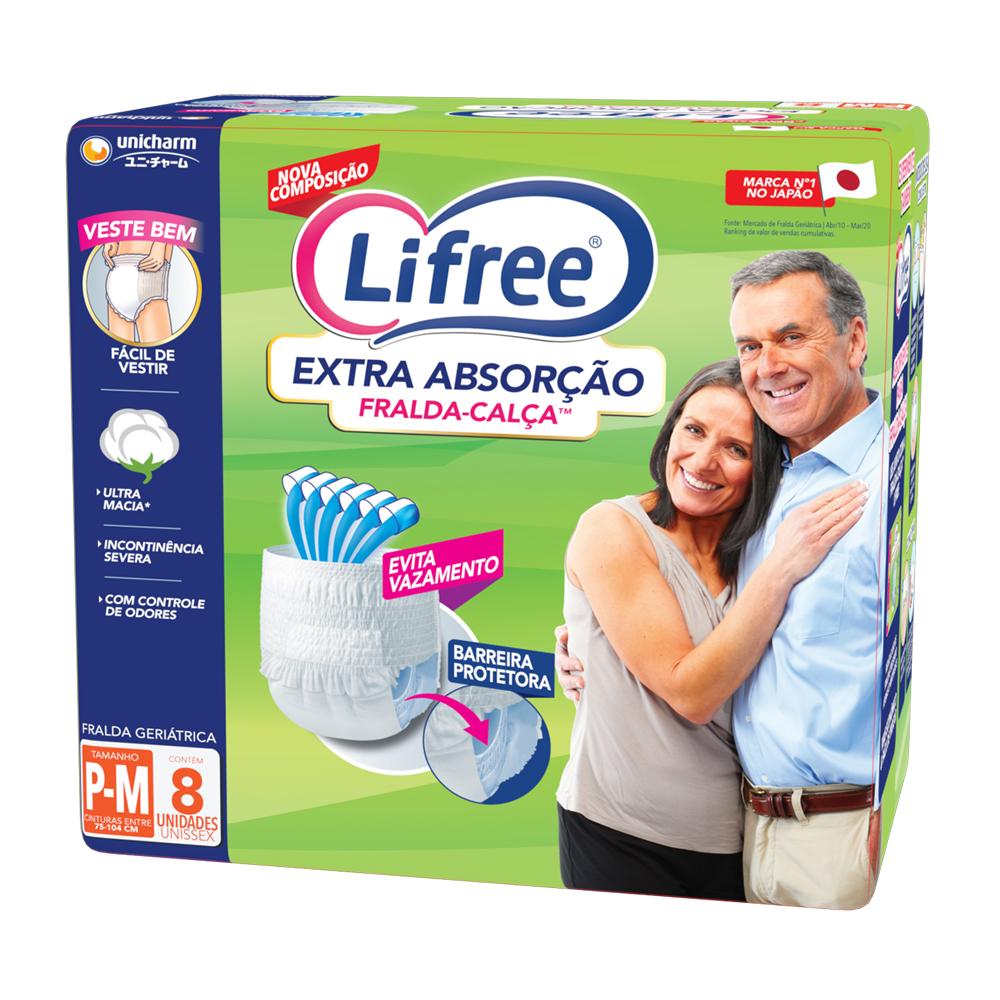 Fralda Calca Geriatrica Lifree P/M 8Un