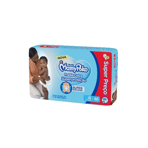 Fralda Calca Mamypoko Superprotecao Hiper G 46 Unidades