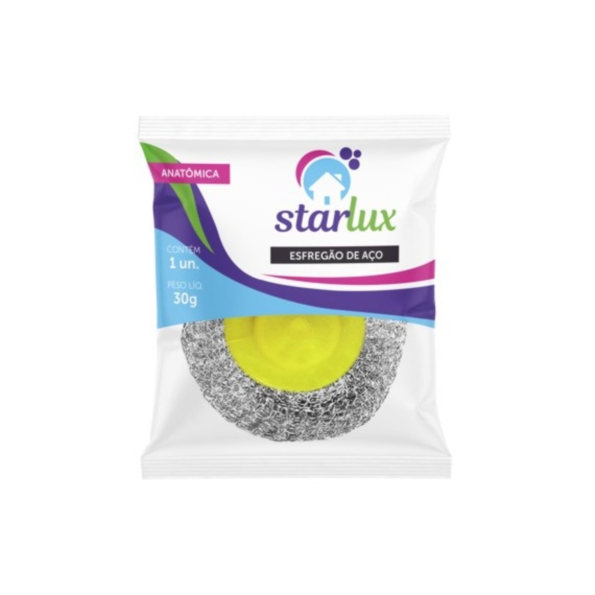 Esfregão de Aço Starlux UD Anatômico 30g