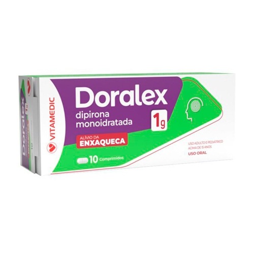Dipirona Doralex 1G 10 Comprimidos