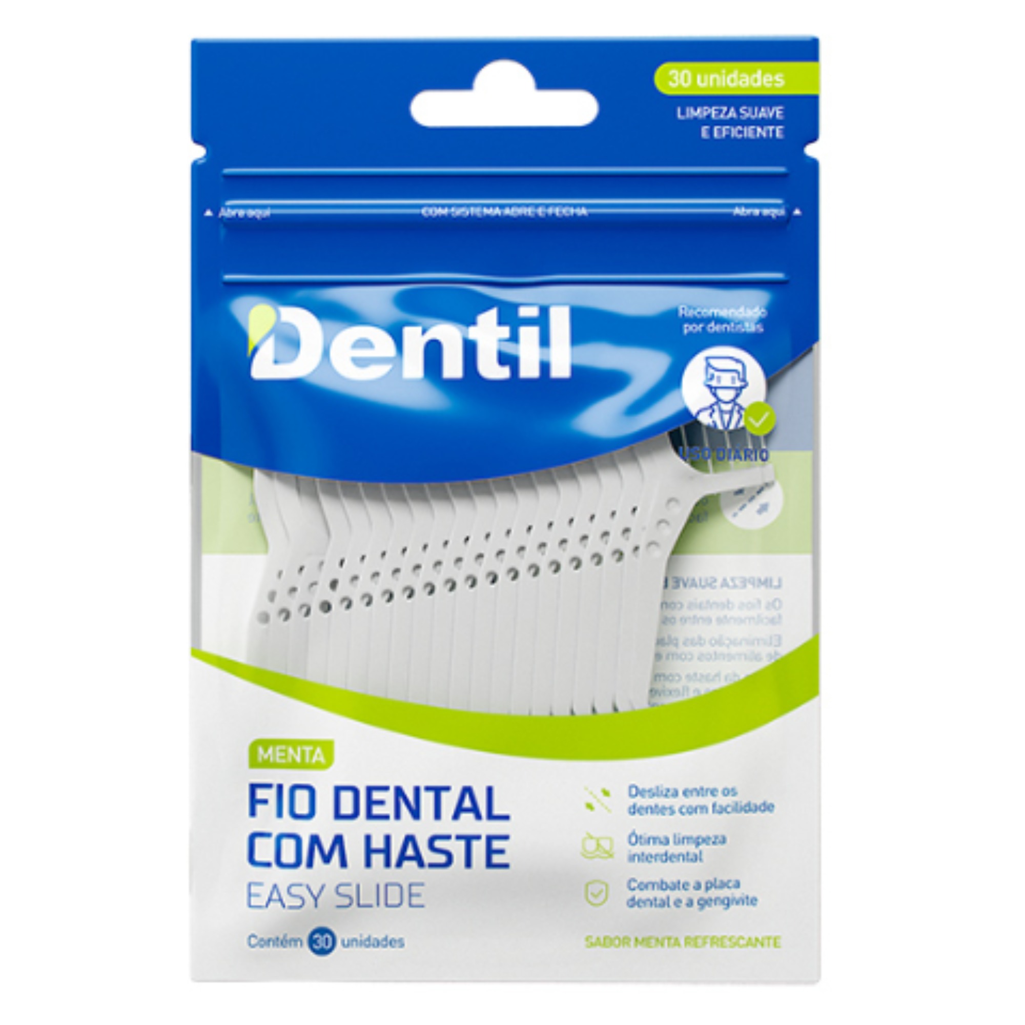 Fio Dent Dentil Pro Com Haste 30Un Ref:36613