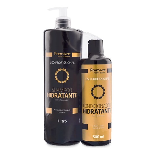 Kit Shampoo 1L + Condicionador 500Ml Premisse Hidratante